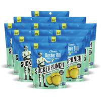 Suckerpunch Classic Dill Pickle Chips, Snack Pack, Gluten Free, Kosher, Sugar Free, Low Calorie, Low Carb, Ready To Eat, On The Go, Non Gmo, Keto Friendly, Vegan, 3.4 Oz, Single Serve Pouch (12 Pack)