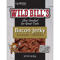Wild Bills Hickory Smoked Bacon Jerky 3 Ounce Pack (3 Count)