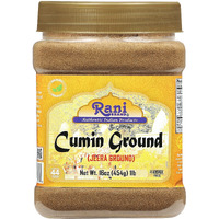 Rani Cumin (Jeera) Powder Spice 16Oz (1Lb) 454G Pet Jar ~ All Natural | Vegan | Gluten Friendly | Non-Gmo | Kosher | Indian Origin