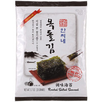 Nugu ??, Premium Korean Roasted Seaweed Sheets, Snack And Light Salted, Big Sheets, Gim Nori Snack, Pack Of 10