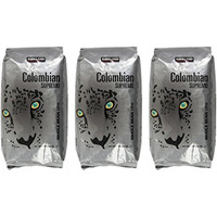 Kirkland Signature Colombian Supremo Whole Bean Coffee, 3 Pound (3 Pack)