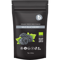 Organic Freeze Dried Wild Blackberry Powder From Frozen Blackberries, Antioxidant Superfood, For Smoothies, Baking And Flavoring, Rich In Vitamin C, K, B9, 2.65Oz