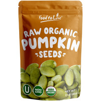 Food To Live Organic Raw Pepitas, 2 Pounds - Non-Gmo, Pumpkin Seed Kernels, Unsalted, No Oil, No Shell, Vegan, Kosher, Bulk. Keto Snack. High In Protein, Essential Fatty Acids. Great For Baking