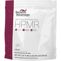 Bariatric Advantage High Protein Meal Replacement Drink Mix, Protein Powder Whey Isolate For Gastric Bypass And Sleeve Gastrectomy Patients, 27G Protein, Lactose Free - Creme - 28 Servings