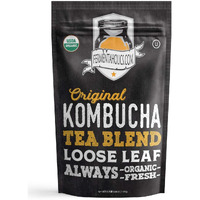 Fermentaholics Usda Certified Organic Kombucha Tea Blend 4 Oz | Makes 11 Gallons | Kosher Certified | Organic Black And Green Tea Blend | Loose Leaf