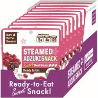 ?Eat More Beans?Steamed Adzuki Snack -Sweet Red Bean, Steamed Bean, Organic Adzuki Beans, Healthy Usda Certified, Vegan, Keto Snacks, Non-Gmo (2Oz, 10Packs)