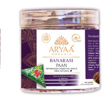 Aryaa Organic Banarasi Paan 8.75Oz (250Gm) Herbal Tea & Digestive Snack | 100% Natural, Vegan, Gluten-Friendly | Sound-Infused, Non-Gmo | Authentic Indian Delight | Perfect For Sipping Or Snacking