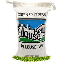 Green Split Peas | 100% Desiccant Free | 1.36 Kg | Non-Gmo Project Verified | 100% Non-Irradiated | Certified Kosher Parve | Usa Grown | Rich In Protein | Field Traced | Cotton Bag
