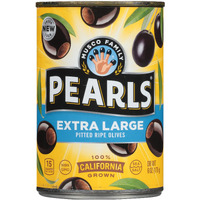 Pearls, Ripe Pitted, Extra-Large Black Olives, 6 Oz, 8-Cans