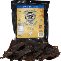 Lone Star Chesapeake Bay Flavored Beef Jerky - 1 Pound Resealable Bag - Hickory Smoked Handcrafted Flavor - High Protein Healthy Meat Snack