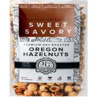 Oregon Natural Hazelnuts, Farm Fresh And Direct Sweet Savory Premium Dry Roasted Hazelnuts - Kosher Certified - 1 Lb Bag