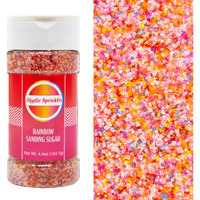 Mystic Sprinkles Sanding Sugar 4Oz Bottles (Rainbow Sanding Sugar 4.4Oz)