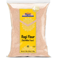 Rani Ragi (Finger Millet) Flour 64Oz (4Lbs) 1.81Kg Bulk ~ All Natural | Vegan | Gluten Friendly | Non-Gmo | Kosher | Indian Origin