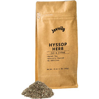 Jovvily Hyssop Herb (Cut & Sifted) - 1Lb - Herbal Tea - No Additives