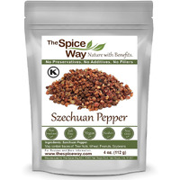 The Spice Way Szechuan Peppercorns - (4 Oz) Premium Sichuan Pepper, Dried Chinese Style Peppercorn.