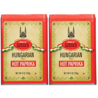 Szeged Hot Paprika Powder, 4-Ounce (Pack Of 2)