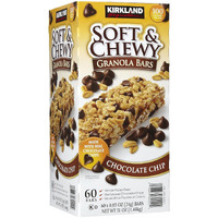 Kirkland Chewy Granola Bars Chocolate Chip, 60 Ct Net Wt 60 X 0.85 Oz (24G) Bars, Net Wt 51 Oz (1.44Kg)