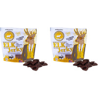 Pearson Ranch Since 1959 Grass Fed Elk Jerky Pack Of 2 Exotic Meat Jerky, Gluten-Free, Low-Carb, Msg-Free, High-Protein Grass-Fed, Paleo And Keto Friendly Jerky