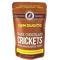 Don Bugito Planet-Friendly Edible Insect Protein Snacks (Dark Chocolate Covered Crickets)
