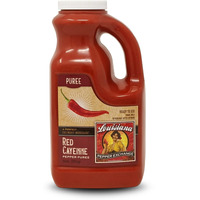 Cayenne Pepper - Louisiana Pepper Exchange - Fresh Pepper Replacement. Save Time And Money In The Kitchen, No More Food Waste. 64 Ounces, Perfect For Professional Chefs And Kitchens, Food Trucks, Catering, And Big Parties. Great For Seafood, Shrimp, And Crab Boils - Spice, Heat And Authentic Pepper Flavor