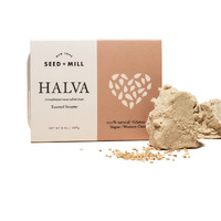 Seed + Mill Halva - Toasted Sesame - Vegan, Kosher, & Gluten Free; Enjoy This Soft, Fudgelike Candy Made From Sesame Paste - Great For Snacking Or As A Dessert - 8 Oz