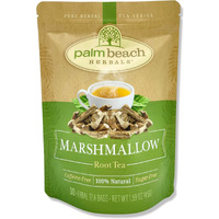 Marshmallow Root Tea By Palm Beach Herbals, 30 Count Tea Bags, Caffeine-Free | Pure Herbal Tea Series