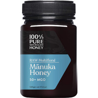 Manuka Honey New Zealand - Mgo 50+ Multifloral Manuka Honey, 100% Pure New Zealand Raw Manuka Honey, 17.6 Ounce (500G) (Pack Of 1)