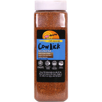Dizzy Pig Cow Lick Texas-Style Spicy Beef Seasoning Rub (Quart Shaker) - Hand Made In The Usa - Seasons Around 120Lbs Of Food - Msg Free, Gluten Free