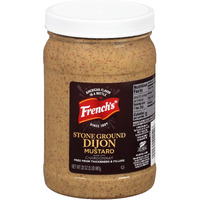 French's Stone Ground Dijon Mustard, 32 Oz - One 32 Ounce Container Dijon Mustard Made With Real Chardonnay, Perfect For Deli Sandwiches, Vinaigrettes, Sauces And More