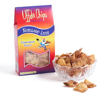 Uffda Chips - Made From Real Lefse - 6 Oz -By Norsland Lefse (Cinnamon Sugar)