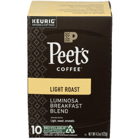 Peet's Coffee Colombia Luminosa Light Roast Coffee K-Cup Coffee Pods (10 Count)