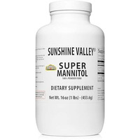 Sunshine Valley Super Mannitol Powder, Natural & Healthy Artificial Sweetener, Ultra-Pure Sugar Substitute, Gluten-Free, Low Glycemic Dietary Supplement For Men & Women (16 Fl Oz)