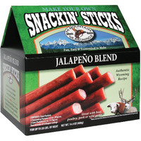 Hi Mountain Seasonings | Snack Stick Seasoning Kit | Jalapeno Blend | Includes Seasoning, Cure, Casings, & Directions | Seasons Up To 20Lbs Of Meat | Beef, Pork, Venison, Deer, & Wild Game