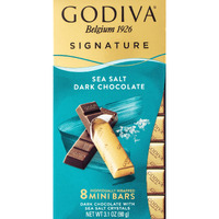Godiva Signature Sea Salt Dark Chocolate Mini Bars - 3.1Oz