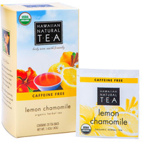Organic Lemon Chamomile Tea - Caffeine Free Herbal Tea - Supports A Good Nights Sleep - Calming, Relaxing Tea For Bedtime, Anxiety & Stress - 20 Tea Bags