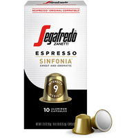 Segafredo Zanetti Sinfonia Espresso Capsules, Medium Roast, Intensity 9, Compatible With Nespresso Original Machines, 10 Count Aluminum Pods