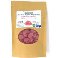Yankee Traders Old Tyme Sanded Hard Candy, Cherry, 1 Pound