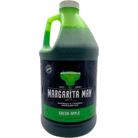Margarita Man Sour Green Apple Mix Concentrate | Appletini Cocktail Mix | 64 Oz Bottle, Makes 56 Drinks | Pure Cane Sugar