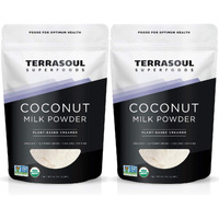 Terrasoul Superfoods Organic Coconut Milk Powder, 2 Lbs (2 Pack) - Plant-Based Creamer | Keto Friendly