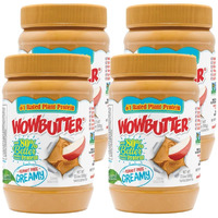 Wowbutter Natural Peanut Free Creamy 1.1Lb Jar, (Pack Of 4)
