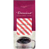 Teeccino Coffee Alternative - Candy Cane - Holiday Dessert Beverage Thats Prebiotic, Caffeine-Free & Acid Free, Medium Roast, 11 Ounce