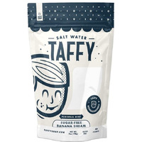 Taffy Shop Sugar Free Banana Dream Salt Water Taffy - Small Batch Salt Water Taffies Made In The Usa - Super Soft, Sweet, Taffy Candy - Personal 7Oz