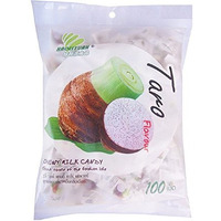 Haoliyuan Taro Flavor Sweet Soft Chewy Milk Candy, 100 Pieces (13.4 Oz)