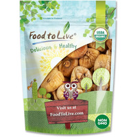 Food To Live Organic Turkish Smyrna Figs, 2 Pounds - Non-Gmo, Sun-Dried, Unsulfured, No Added Sugar, Kosher, Vegan, Bulk