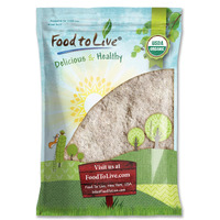 Food To Live Organic Barley Flour, 12 Pounds - Non-Gmo, Stone Ground From Whole Hulled Barley, Fine, Kosher, Vegan, Bulk. Rich In Fiber. Perfect For Flour Blends. Great For Baking. Product Of The Usa.