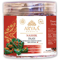 Aryaa Organic Nashik Paan 8.75Oz (250Gm) Herbal Tea & Digestive Snack | 100% Natural, Vegan, Gluten-Friendly | Sound-Infused, Non-Gmo | Authentic Indian Delight | Edible Tea