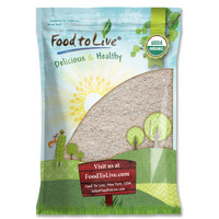 Food To Live Organic Whole Wheat Bread Flour, 8 Pounds - Whole Grain, Unbleached, Non-Gmo, Kosher, Unbromated, Raw, Vegan, Bulk, Product Of The Usa