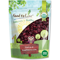 Food To Live Organic Dried Cranberries, 1 Pound - Non-Gmo, Kosher, Unsulfured, Bulk