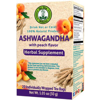 Dr. Tea Wellness Ashwagandha Tea With Peach Flavor - 20 Tea Bags