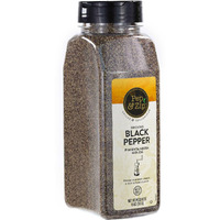 Pep And Zip Ground Black Pepper/Pimenta Negra Molida, Medium Coarse Ground, Non-Gmo, Kosher, 18Oz - Bonus Size With 38% More!